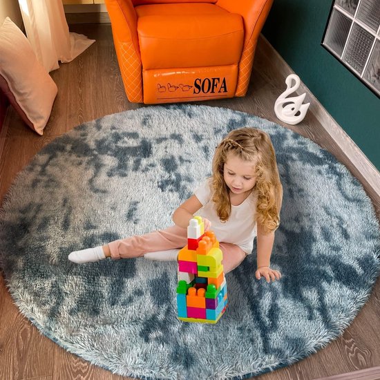 Tapis chambre enfant rond tipi (3 tailles) tapis enfant - Ciel & terre