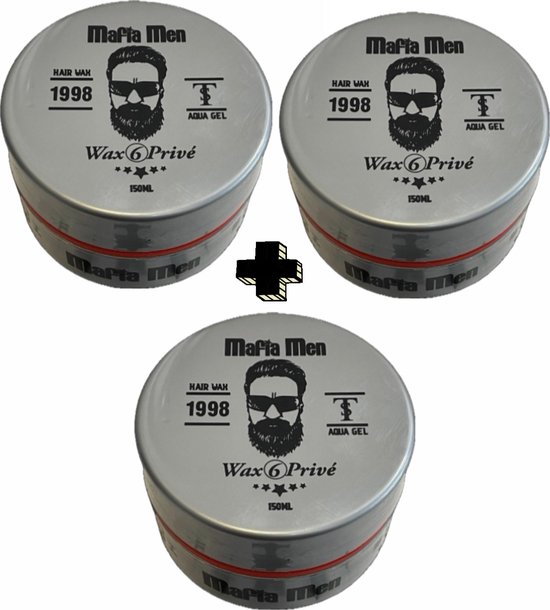 2+1 Gratis 3 Pack- Mafia Men Haarwax 6 Privé (3-Pak Privé 450 ml)