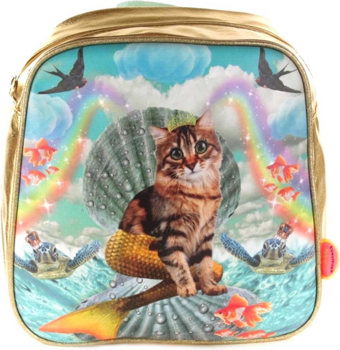 Kunstboer rugzak Catmermaid - poes zeemeermin