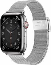 Elysian horlogebandje geschikt voor Apple Watch - Mesh - 316L Roestvrij Staal - 22mm - Quick Release - Verstelbaar - Milanese band - Series 1/2/3/4/5/6/7/8/9/SE/Ultra(2) - Apple Watch Bandje 42/44/45/49mm