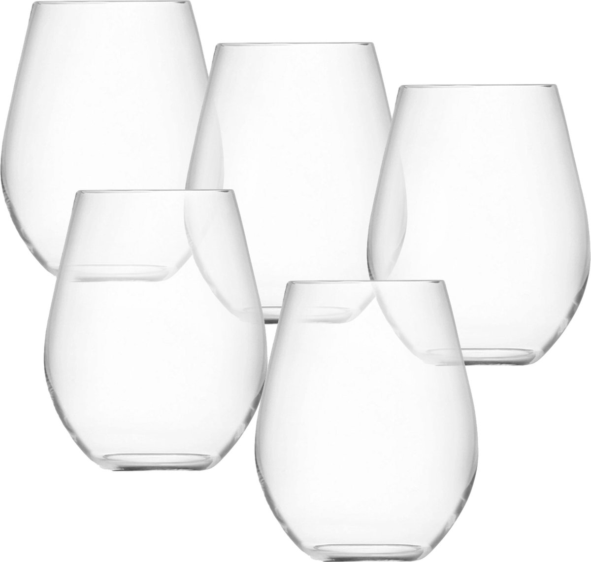 Excellent Houseware Drinkglas 10x transparant kunststof 515 ml