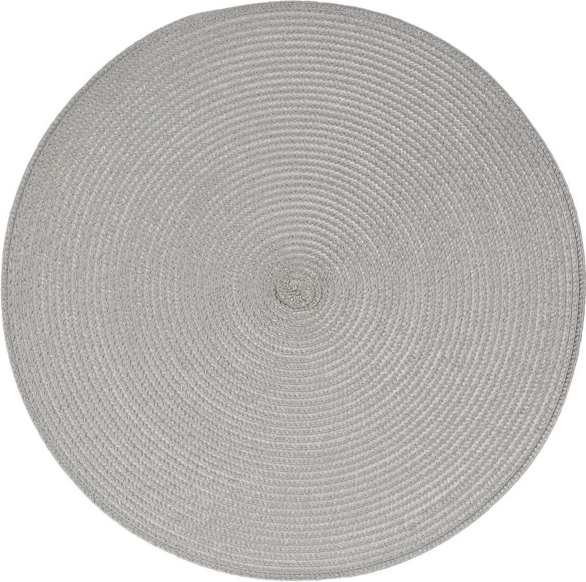 Secret de Gourmet ronde placemat - Set van 4x stuks - zwart/wit