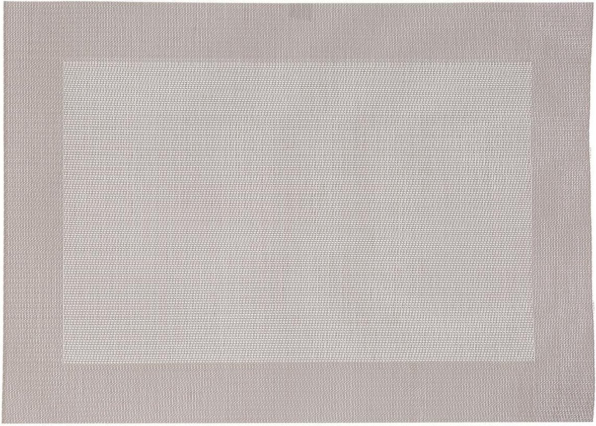 Secret de Gourmet diner placemat Texaline - beige - 50 x 35 cm - Onderleggers