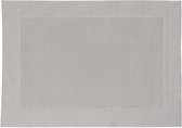 Rechthoekige placemat grijs - texaline - 50 x 35 cm - Onderleggers