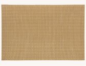1x Sets de table rectangulaires dorés - Plastique - 45 x 30 cm - Sous-tapis
