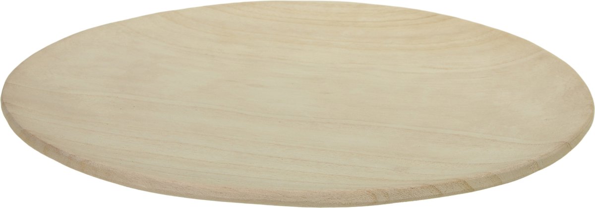 Othmar Decorations Tafeldecoratie schaal/plateau - hout - D35 x H2 cm