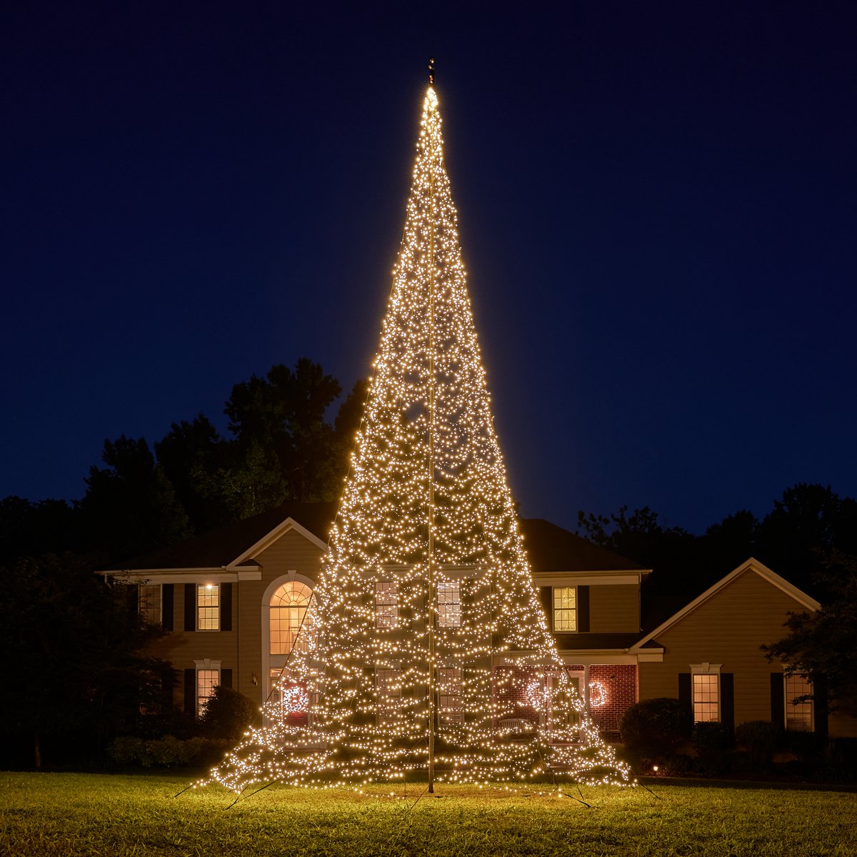 Sapin mural lumineux à branches - H 64 cm - Blanc chaud - FAIRY STARS