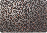 1x Placemats/onderleggers bruine panterprint 30 x 45 cm - Tafel dekken - Hippe tafeldecoratie