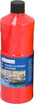 1x Hobby/knutsel acrylverf / temperaverf - Rood - Fles 500 ml - Rode tempera / acryl verf - Hobby/knutselmateriaal - Schilderij maken - Verf op waterbasis