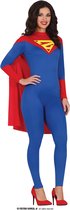 Guirca - Costume Superwoman & Supergirl - Zoeper Girl Superhero - Femme - Blauw, Rouge - Taille 36-38 - Déguisements - Déguisements