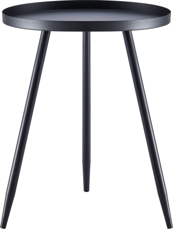 Table d'appoint en métal, table basse ronde Ø 41 cm, hauteur 49 cm, table  de salon... | bol