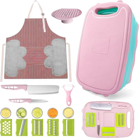 Planche à Découper de Camping Pliable, Rangement Pratique Facile à Nettoyer Trou de Suspension Planche à Découper en Plastique Pliable Polyvalente pour la Cuisine (Riz Nordique Blanc 20x12.5x0.8cm
