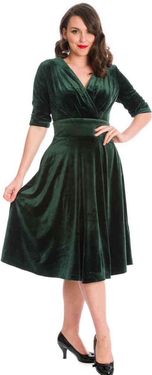 Dancing Days - DATE NIGHT Flare jurk - M - Groen