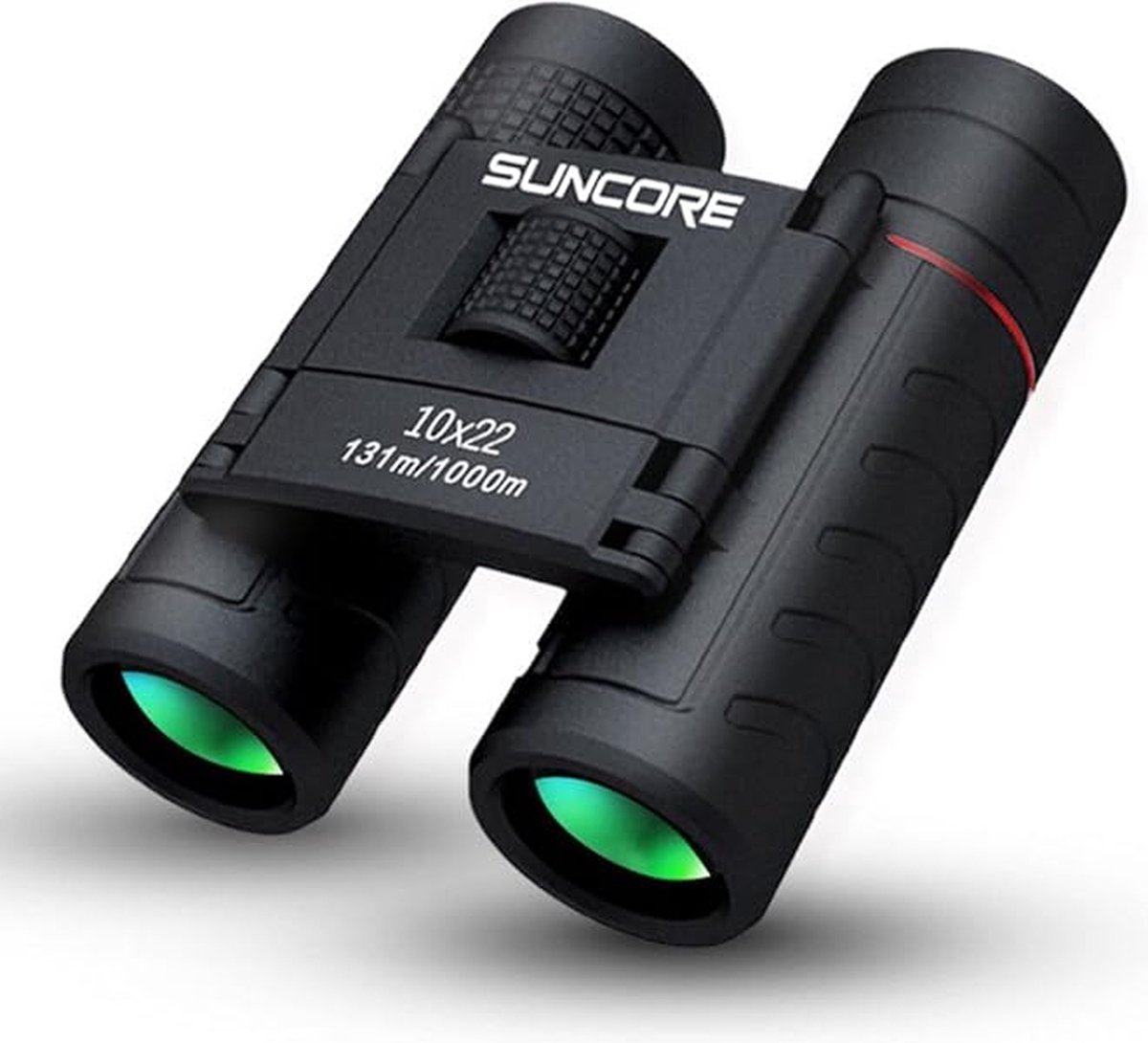 Suncore Binoculars Vergroting: 10x ，verrekijker,View van het gezichtsveld: 131m/1000m，10×22 Portable Zoom Lens HD BAK4 Outdoor Travel Binoculars Telescope