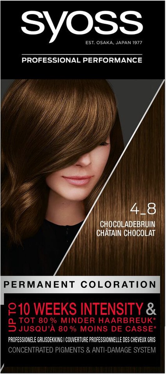 Syoss - Baseline - 4-8 Chocoladebruin - Haarverf - Voordeelverpakking - 3 Stuks
