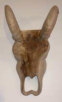 Handgemaakte houten - lamshoofd - voor aan de wand
