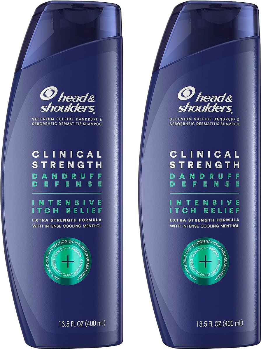 Head & Shoulders Anti-Dandruff Shampoo - Anti-Roos - Itch Relief - Haar shampoo - Roosshampoo - Mannen - Menthol - 2x400ml