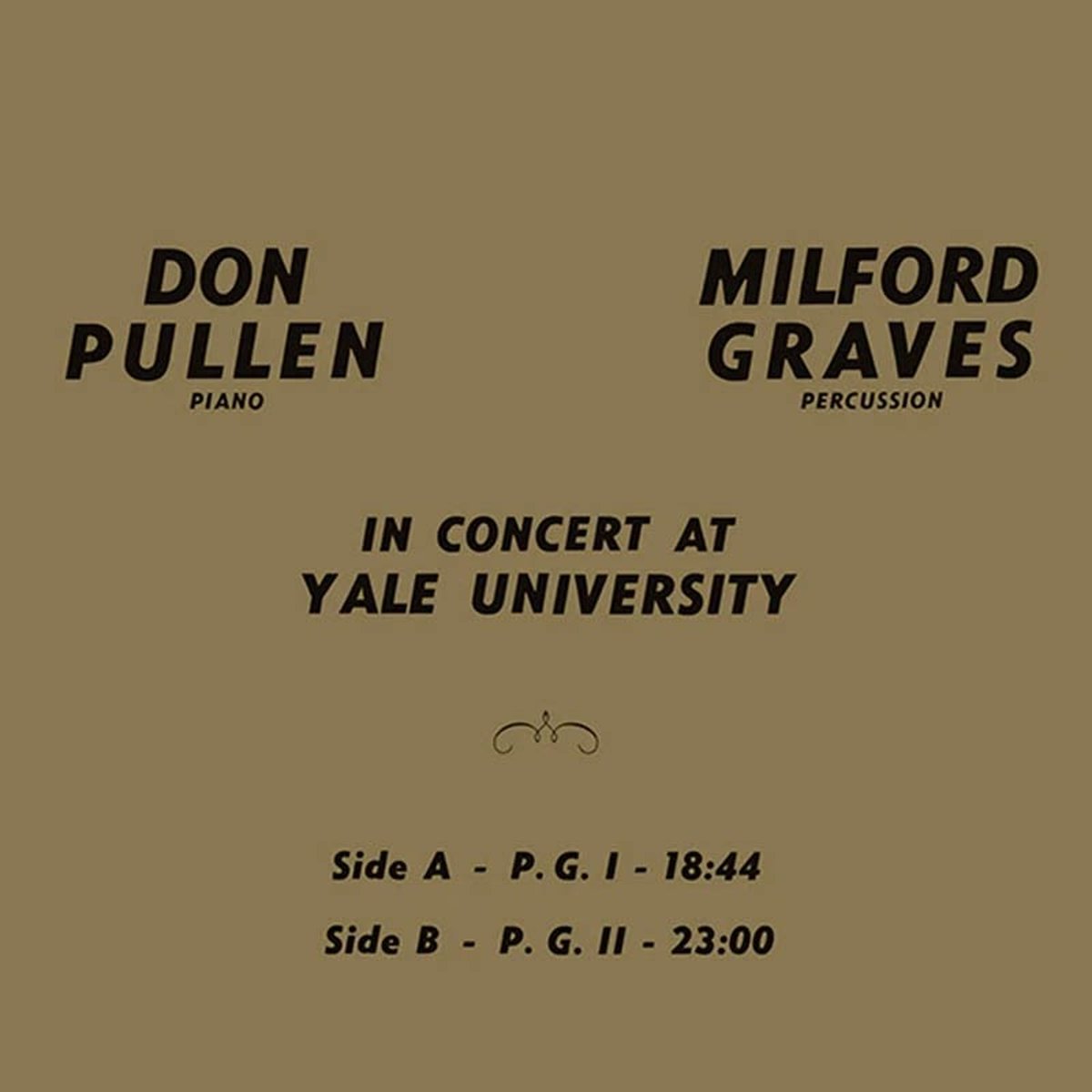 Milford Graves & Don Pullen - In Concert At Yale University (LP)