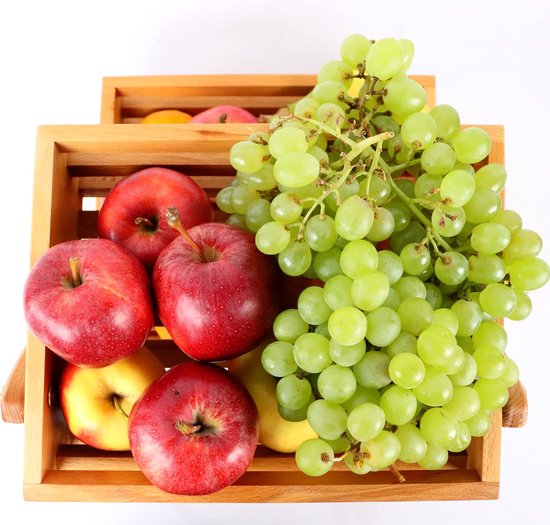 3-laagse Fruitmand Van Metaal - Ruimtebesparende Etagère Voor Groente En Fruit 3-laagse Fruitmand Van Metaal - Ruimtebesparende Etagère Voor Groente En Fruit