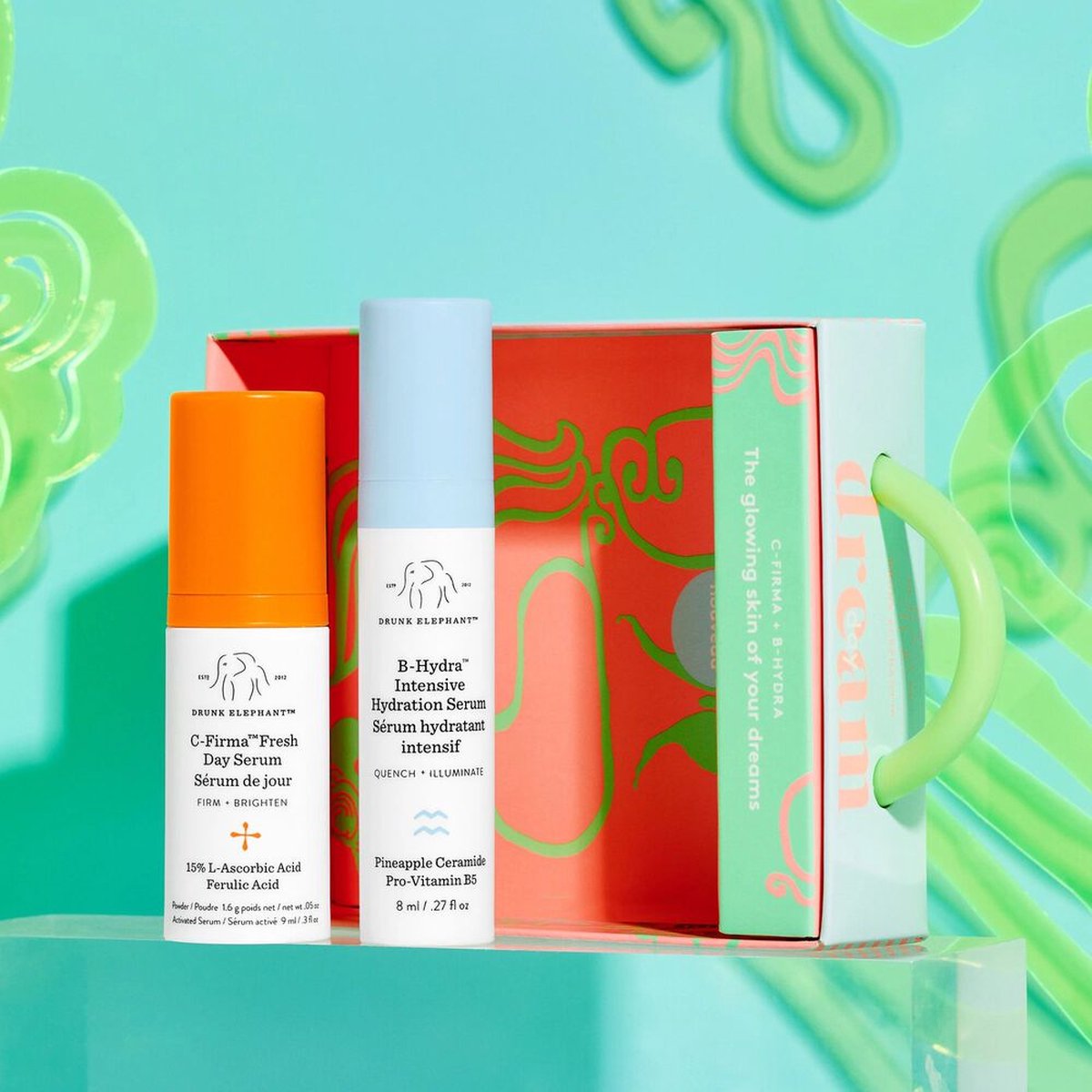 Drunk Elephant Day Dream Duo CFirma BHydra Dag Serum Face