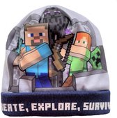 Minecraft Muts - Blauw - maat 54