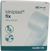 Kliniplast Fix fixatiepleister op rol, 10m x 5cm, 8 stuks