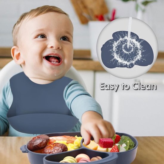 Assiette bébé Vaisselle pour enfant avec ventouse Assiette enfant Bol  Bavoir Kom... | bol