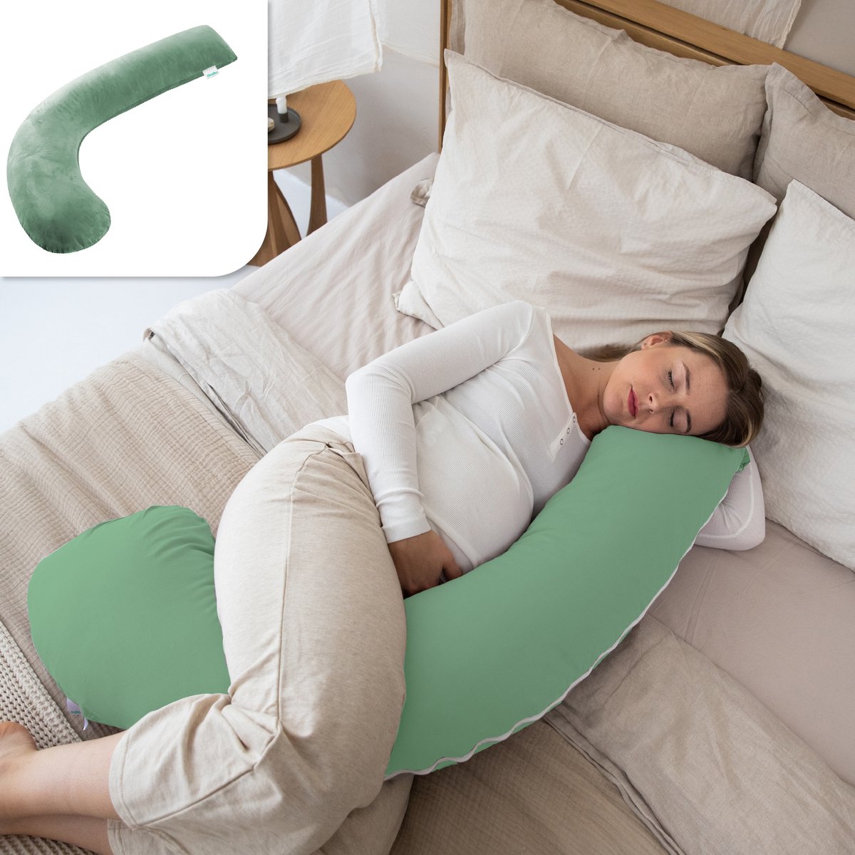 Litollo Cuscino Gravidanza per Dormire - Cuscino Allattamento -  Ipoallergenico ed Ergonomico - Federa 100% Cotone - per Mamma e Bambino  Body Pillow for Pregnancy (Forma J - Grigio) : : Casa e cucina