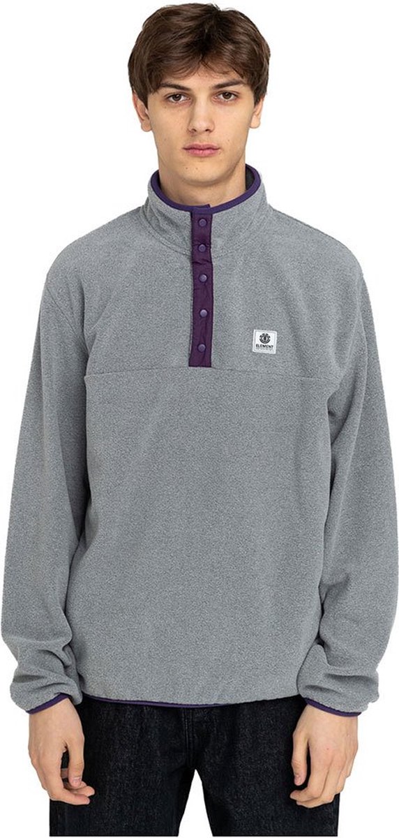 Element Abenaki Fleece Met Halve Rits Man Bone Heather