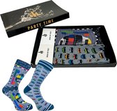 Sock My Feet geschenkdoos sokken heren 39 42 - cadeau voor man - duurzaam - naadloos - Oldtimers No Signal