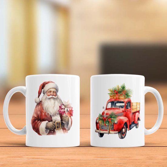 Mug Père Noël - Noël - Cadeau - Cadeau - HolidaySeason - MerryChristmas - ChristmasTree - WinterWonderland - SeasonsGreetings - HolidayCheer - HappyHolidays