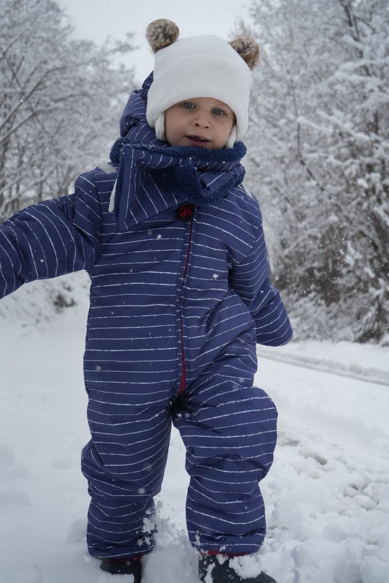 Ducksday Winterpak – Skipak voor baby’s – Sneeuwpak – Snowsuit – Waterdicht & PFAS-vrij – Gerecycled Polyester – – Finn Blauw
