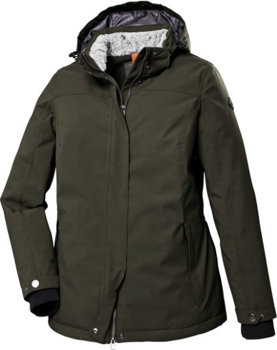 STOY functionele dames winterjas - winterjas dames - 39795 - donker groen - maat 44