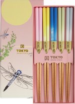 Tokyo Design Studio - Baguettes - Set Cadeau - Libellule Rose