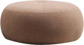 Accessoires de maison - Pouf Tina couleur Cappuccino - Dimensions 55x55x35cm - Stylish Hocker