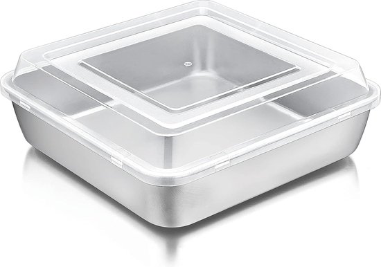 Generisch Vierkante bakvorm, vierkante ovenschaal, 18 cm en 20 cm, voor