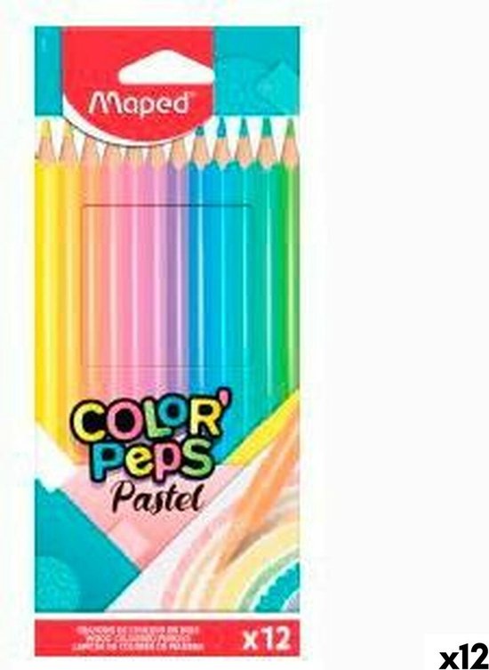 Ceras Color Peps WAX x12 de Maped - Libreria Pincelada