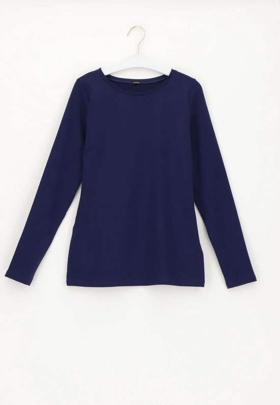 Oroblu Perfect Line Cotton T-shirt Long Sleeve Blauw L