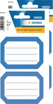 Herma Keuken/voorraadkast etiketten/stickers - 24x - blauw/wit