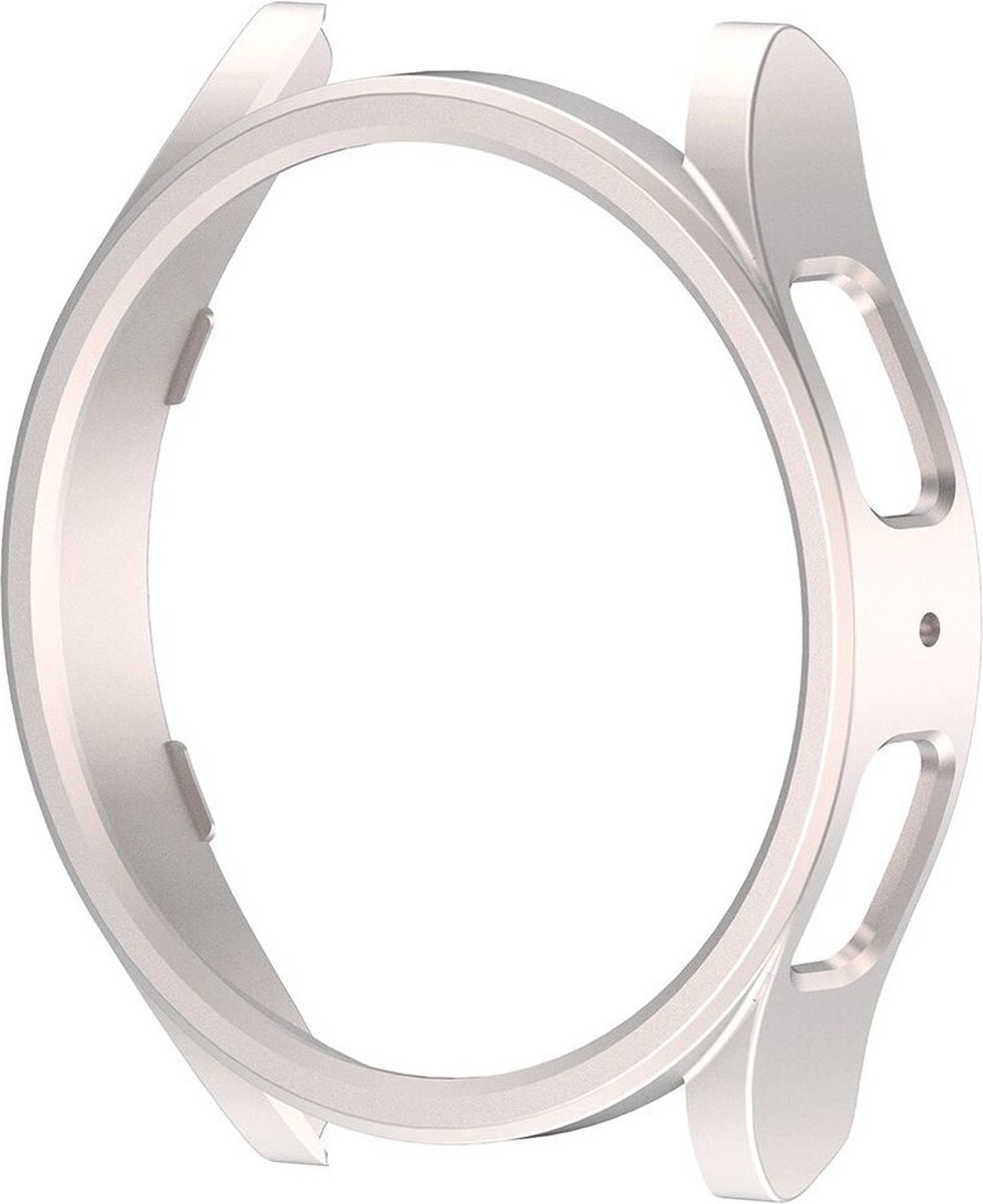 Hoesje Geschikt voor Samsung Galaxy Watch 6 Classic 43MM - Bumper Case - Wit Grijs
