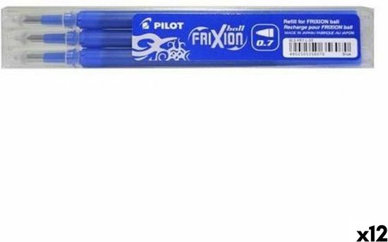 Recharges Pilot - Frixion Ball et Frixion Click - Noir / Bleu 0.7mm - 3  pièces
