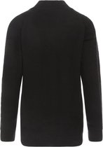 No Way Monday-Boys Sweater with collar ls-Black - Maat 98