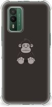 Smartphone hoesje Nokia XR21 Hoesje Bumper met transparante rand Gorilla