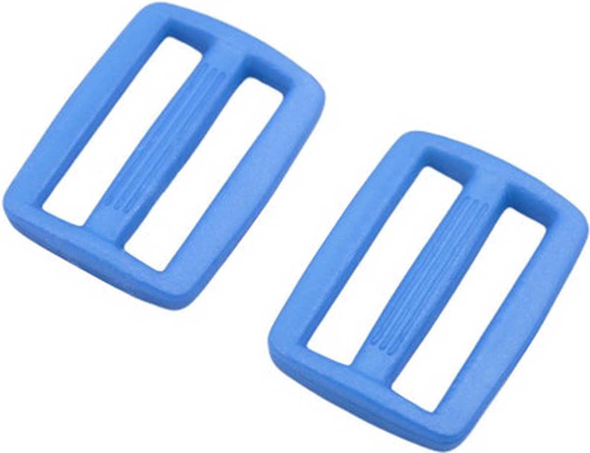 Plastic gesp - 23 millimeter - 10 Stuks - paracord armband - paracord armband survival - Blauw
