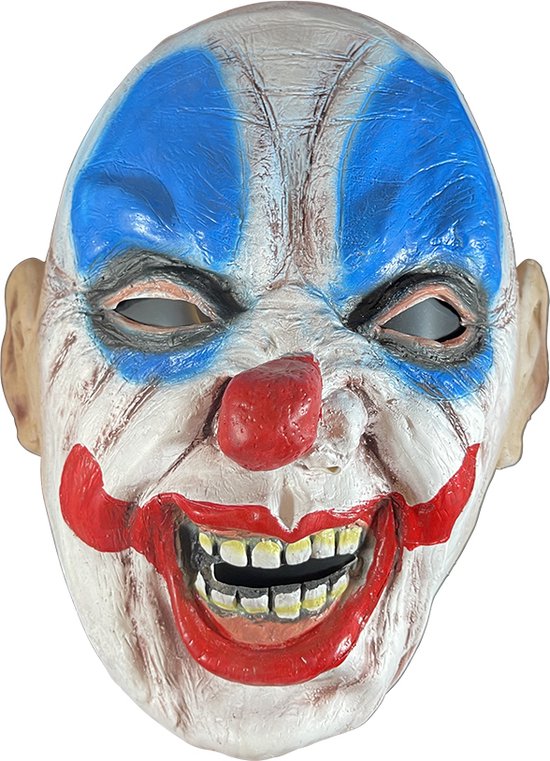 Fjesta Killer Clown Mask Chauve - Masque d'Halloween - Costume d'Halloween - Latex - Taille Unique