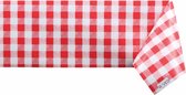 Raved Tafelzeil Boerenbont Ruit Rood  140 cm x  230 cm - PVC - Afwasbaar