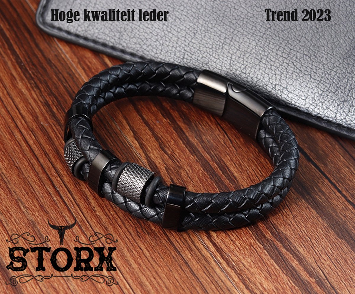 armband - Heren - trend - 2023 - Zomer2023 - lederenband - Leer - Fashion