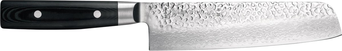 Yaxell Zen Nakiri Koksmes 16,5 cm – 37 Lagen Damaststaal – Canvas-Micarta Heft