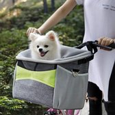 Kozoo - panier de vélo pour chien - panier de vélo pour chien - panier de vélo Trixie - panier de vélo avant pour chien - Multifonctionnel et Amovible - Grijs