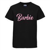 Barbie T-shirt voor kinderen | Zwart kindershirt met print | Barbie shirt | Kids 7-8 jaar